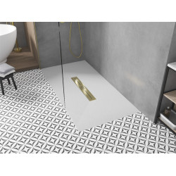 Mexen Toro   SMC zuhanytálca  200 x 80 cm, fehér ,  takaró arany - 43108020-G Kompozit zuhanytálca Kompozit zuhanytálca