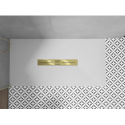 Mexen Toro   SMC zuhanytálca  170 x 90 cm, fehér ,  takaró arany - 43109017-G Kompozit zuhanytálca Kompozit zuhanytálca