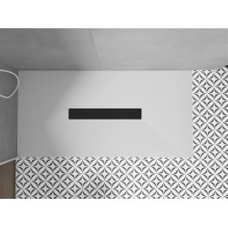 Mexen Toro   SMC zuhanytálca  170 x 90 cm, fehér ,  takaró fekete - 43109017-B Kompozit zuhanytálca Kompozit zuhanytálca