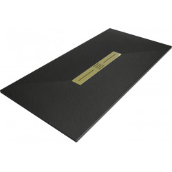 Mexen Toro   SMC zuhanytálca  160 x 70 cm,  fekete ,  takaró arany - 43707016-G Kompozit zuhanytálca Kompozit zuhanytálca Kompozit zuhanytálca 0 Mexen