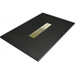 Mexen Toro   SMC zuhanytálca  100 x 80 cm,  fekete ,  takaró arany - 43708010-G Kompozit zuhanytálca Kompozit zuhanytálca Kompozit zuhanytálca 0 Mexen
