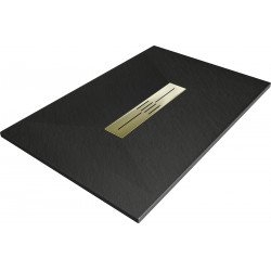 Mexen Toro   SMC zuhanytálca  130 x 80 cm,  fekete ,  takaró arany - 43708013-G Kompozit zuhanytálca Kompozit zuhanytálca Kompozit zuhanytálca 0 Mexen