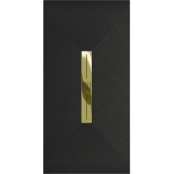 Mexen Toro   SMC zuhanytálca  150 x 80 cm,  fekete ,  takaró arany - 43708015-G Kompozit zuhanytálca Kompozit zuhanytálca