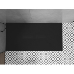 Mexen Toro   SMC zuhanytálca  150 x 70 cm,  fekete ,  takaró fekete - 43707015-B Kompozit zuhanytálca Kompozit zuhanytálca