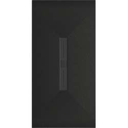 Mexen Toro   SMC zuhanytálca  150 x 70 cm,  fekete ,  takaró fekete - 43707015-B Kompozit zuhanytálca Kompozit zuhanytálca