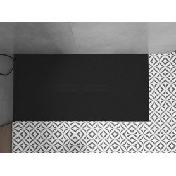 Mexen Toro   SMC zuhanytálca  150 x 70 cm,  fekete ,  takaró fekete - 43707015-B Kompozit zuhanytálca Kompozit zuhanytálca