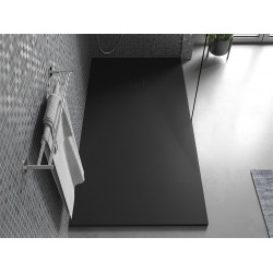 Mexen Bert   SMC zuhanytálca  150 x 80 cm,  fekete  - 4K708015 Kompozit zuhanytálca Kompozit zuhanytálca