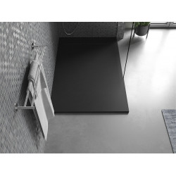 Mexen Otto   SMC zuhanytálca  140 x 70 cm,  fekete  - 4N707014 Kompozit zuhanytálca Kompozit zuhanytálca