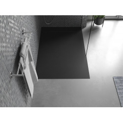 Mexen Otto   SMC zuhanytálca  140 x 70 cm,  fekete  - 4N707014 Kompozit zuhanytálca Kompozit zuhanytálca