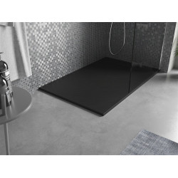 Mexen Otto   SMC zuhanytálca  130 x 80 cm,  fekete  - 4N708013 Kompozit zuhanytálca Kompozit zuhanytálca