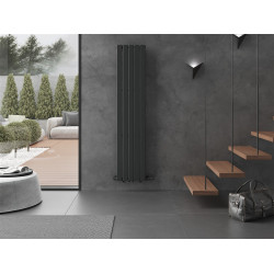 Mexen Boston  Art  decor radiátor 1800 x 376 mm, 740 W, antracit - W213-1800-376-01-66 Dekor radiátor