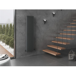 Mexen Dallas  Art  decor radiátor 1600 x 360 mm, 1039 W, antracit - W214-1600-360-00-66 Dekor radiátor