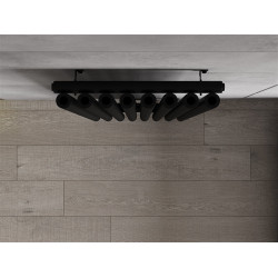 Mexen Nevada  Art  decor radiátor 1800 x 480 mm, 940 W, fekete - W201-1800-480-00-70 Dekor radiátor