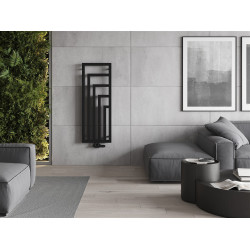 Mexen Alaska  Art  decor radiátor 1216 x 440 mm, 549 W, fekete - W205-1216-440-00-70 Dekor radiátor