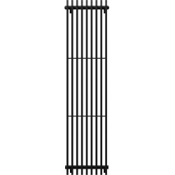 Mexen Aurora  Art  decor radiátor 1800 x 450 mm, 1347 W, fekete - W212-1800-450-00-70 Dekor radiátor