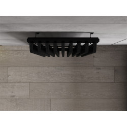 Mexen Aurora  Art  decor radiátor 1800 x 450 mm, 1347 W, fekete - W212-1800-450-00-70 Dekor radiátor