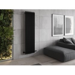 Mexen Aurora  Art  decor radiátor 1800 x 450 mm, 1347 W, fekete - W212-1800-450-00-70 Dekor radiátor