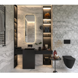FAMOUS GREY DECOFON RETT  csempe 30x90, CAL I, 1,62MP/C, 105,30MP/P Bien Famous