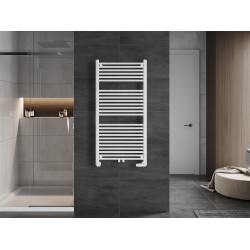 Mexen Mars Fürdöszobai radiátor 1200 x 600 mm, 617 W, fehér - W110-1200-600-00-20 Törölközö száritó radiátor Törölközö száritó radiátor Fürdöszobai radiátor