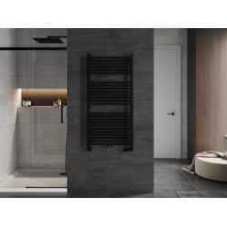 Mexen Mars Fürdöszobai radiátor 1200 x 600 mm, 617 W, fekete - W110-1200-600-00-70 Törölközö száritó radiátor Törölközö száritó radiátor Fürdöszobai radiátor