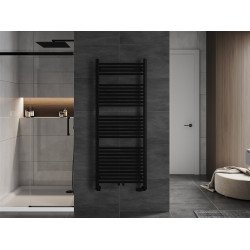 Mexen Mars Fürdöszobai radiátor 1500 x 600 mm, 729 W, fekete - W110-1500-600-00-70 Törölközö száritó radiátor Törölközö száritó radiátor Fürdöszobai radiátor