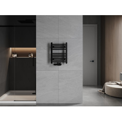 Mexen Ares Fürdöszobai radiátor 500 x 400 mm, 179 W, fekete - W102-0500-400-00-70 Törölközö száritó radiátor Törölközö száritó radiátor Fürdöszobai radiátor