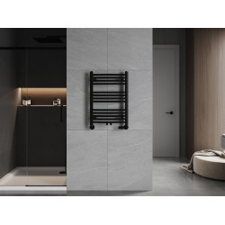 Mexen Ares Fürdöszobai radiátor 700 x 500 mm, 286 W, fekete - W102-0700-500-00-70 Törölközö száritó radiátor Törölközö száritó radiátor Fürdöszobai radiátor