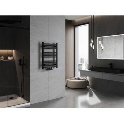 Mexen Ares Fürdöszobai radiátor 700 x 500 mm, 286 W, fekete - W102-0700-500-00-70 Törölközö száritó radiátor Törölközö száritó radiátor Fürdöszobai radiátor Fürdöszobai radiátor 493834 Mexen
