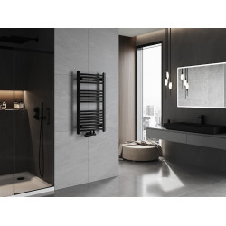 Mexen Ares Fürdöszobai radiátor 900 x 500 mm, 372 W, fekete - W102-0900-500-00-70 Törölközö száritó radiátor Törölközö száritó radiátor Fürdöszobai radiátor Fürdöszobai radiátor 493834 Mexen