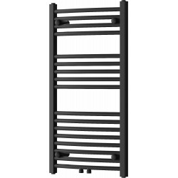 Mexen Ares Fürdöszobai radiátor 900 x 500 mm, 372 W, fekete - W102-0900-500-00-70 Törölközö száritó radiátor Törölközö száritó radiátor Fürdöszobai radiátor Fürdöszobai radiátor 493834 Mexen