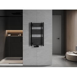Mexen Ares Fürdöszobai radiátor 900 x 500 mm, 372 W, fekete - W102-0900-500-00-70 Törölközö száritó radiátor Törölközö száritó radiátor Fürdöszobai radiátor