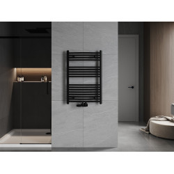 Mexen Ares Fürdöszobai radiátor 900 x 600 mm, 433 W, fekete - W102-0900-600-00-70 Törölközö száritó radiátor Törölközö száritó radiátor Fürdöszobai radiátor