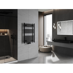 Mexen Ares Fürdöszobai radiátor 900 x 600 mm, 433 W, fekete - W102-0900-600-00-70 Törölközö száritó radiátor Törölközö száritó radiátor Fürdöszobai radiátor Fürdöszobai radiátor 493834 Mexen
