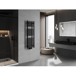 Mexen Ares Fürdöszobai radiátor 1200 x 400 mm, 442 W, fekete - W102-1200-400-00-70 Törölközö száritó radiátor Törölközö száritó radiátor Fürdöszobai radiátor Fürdöszobai radiátor 493834 Mexen
