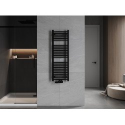 Mexen Ares Fürdöszobai radiátor 1200 x 400 mm, 442 W, fekete - W102-1200-400-00-70 Törölközö száritó radiátor Törölközö száritó radiátor Fürdöszobai radiátor