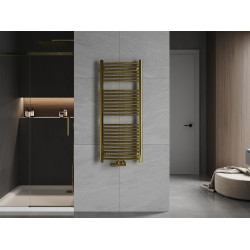 Mexen Ares Fürdöszobai radiátor 1200 x 500 mm, 420 W, arany - W102-1200-500-00-50 Törölközö száritó radiátor Törölközö száritó radiátor Fürdöszobai radiátor