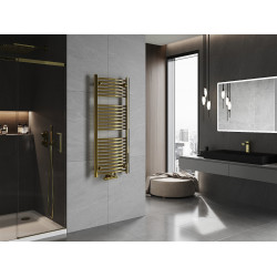 Mexen Ares Fürdöszobai radiátor 1200 x 500 mm, 420 W, arany - W102-1200-500-00-50 Törölközö száritó radiátor Törölközö száritó radiátor Fürdöszobai radiátor Fürdöszobai radiátor 493834 Mexen