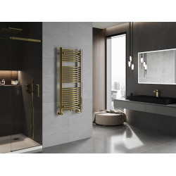 Mexen Ares Fürdöszobai radiátor 1200 x 500 mm, 420 W, arany - W102-1200-500-00-50 Törölközö száritó radiátor Törölközö száritó radiátor Fürdöszobai radiátor