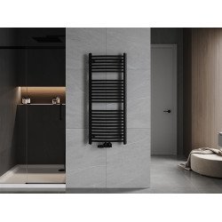 Mexen Ares Fürdöszobai radiátor 1200 x 500 mm, 531 W, fekete - W102-1200-500-00-70 Törölközö száritó radiátor Törölközö száritó radiátor Fürdöszobai radiátor