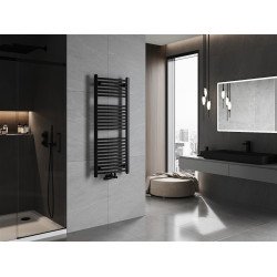 Mexen Ares Fürdöszobai radiátor 1200 x 500 mm, 531 W, fekete - W102-1200-500-00-70 Törölközö száritó radiátor Törölközö száritó radiátor Fürdöszobai radiátor Fürdöszobai radiátor 493834 Mexen