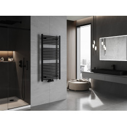 Mexen Ares Fürdöszobai radiátor 1200 x 600 mm, 620 W, fekete - W102-1200-600-00-70 Törölközö száritó radiátor Törölközö száritó radiátor Fürdöszobai radiátor