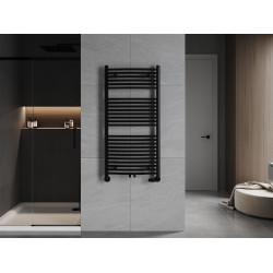 Mexen Ares Fürdöszobai radiátor 1200 x 600 mm, 620 W, fekete - W102-1200-600-00-70 Törölközö száritó radiátor Törölközö száritó radiátor Fürdöszobai radiátor