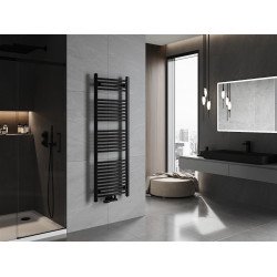 Mexen Ares Fürdöszobai radiátor 1500 x 500 mm, 630 W, fekete - W102-1500-500-00-70 Törölközö száritó radiátor Törölközö száritó radiátor Fürdöszobai radiátor Fürdöszobai radiátor 493834 Mexen