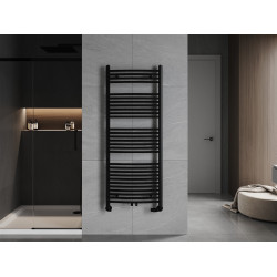 Mexen Ares Fürdöszobai radiátor 1500 x 600 mm, 733 W, fekete - W102-1500-600-00-70 Törölközö száritó radiátor Törölközö száritó radiátor Fürdöszobai radiátor