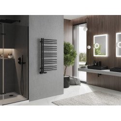 Mexen Neptun Fürdöszobai radiátor 900 x 500 mm, 369 W, fekete - W101-0900-500-00-70 Törölközö száritó radiátor Törölközö száritó radiátor Fürdöszobai radiátor