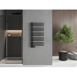 Mexen Neptun Fürdöszobai radiátor 900 x 500 mm, 369 W, fekete - W101-0900-500-00-70 Törölközö száritó radiátor Törölközö száritó radiátor Fürdöszobai radiátor