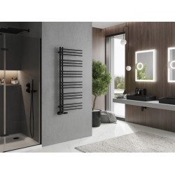 Mexen Neptun Fürdöszobai radiátor 1200 x 500 mm, 456 W, fekete - W101-1200-500-00-70 Törölközö száritó radiátor Törölközö száritó radiátor Fürdöszobai radiátor Fürdöszobai radiátor 493834 Mexen