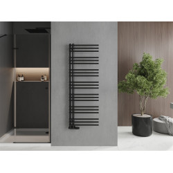 Mexen Neptun Fürdöszobai radiátor 1400 x 500 mm, 532 W, fekete - W101-1400-500-00-70 Törölközö száritó radiátor Törölközö száritó radiátor Fürdöszobai radiátor
