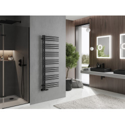 Mexen Neptun Fürdöszobai radiátor 1400 x 500 mm, 532 W, fekete - W101-1400-500-00-70 Törölközö száritó radiátor Törölközö száritó radiátor Fürdöszobai radiátor