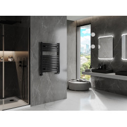 Mexen Helios Fürdöszobai radiátor 800 x 600 mm, 450 W, antracit - W103-0800-600-00-66 Törölközö száritó radiátor Törölközö száritó radiátor Fürdöszobai radiátor Fürdöszobai radiátor 493834 Mexen